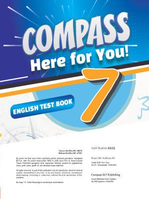7. Sınıf İngilizce Test Book - COMPASS Here for You